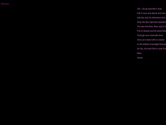 Poem screenshot
