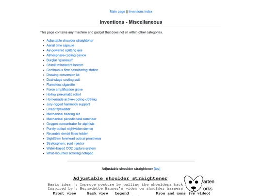 inventions/miscellaneous/liste screenshot