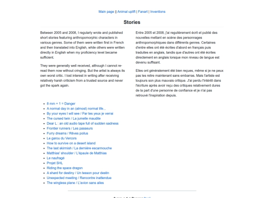 stories/liste screenshot