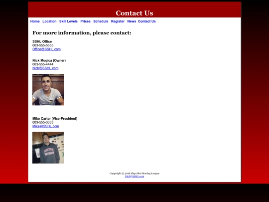 contact screenshot