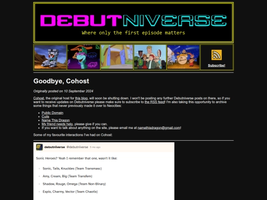 GoodbyeCohost screenshot
