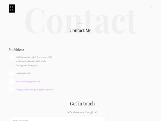 contact screenshot