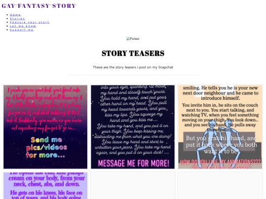 story-teasers screenshot