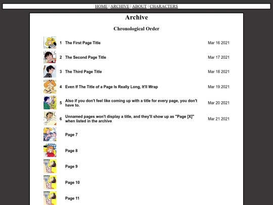 archive screenshot