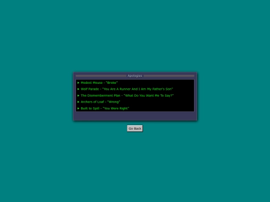 apologies screenshot