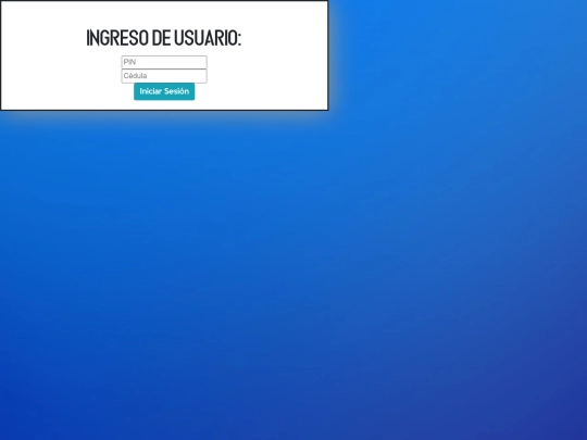 ProyectoSAI/LOGIN screenshot