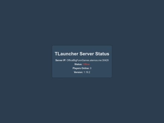 serverstatus screenshot