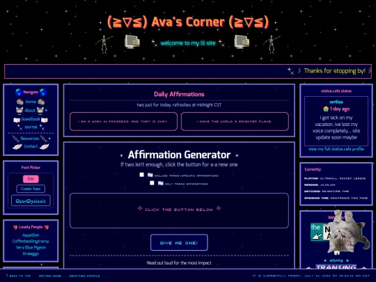 fun/affirmations screenshot