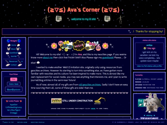 index screenshot