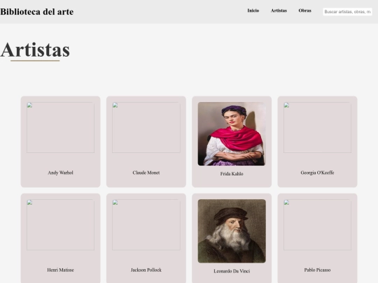 Artistas screenshot