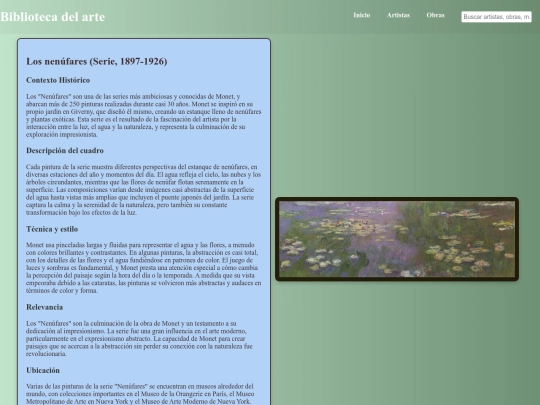Claude Monet/Los nenúfares screenshot