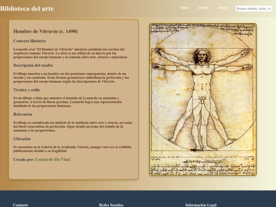leonardo/Hombre de Vitruvio screenshot
