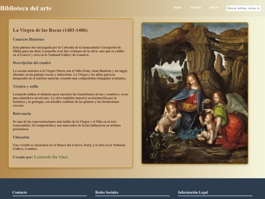 leonardo/La Virgen de las Rocas screenshot