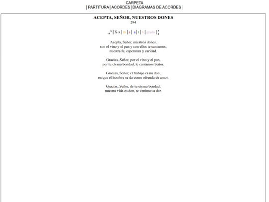 294. ACEPTA, SEÑOR, NUESTROS DONES screenshot