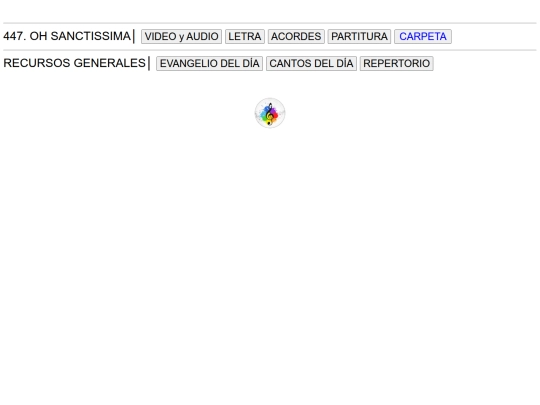 447. OH SANCTISSIMA screenshot