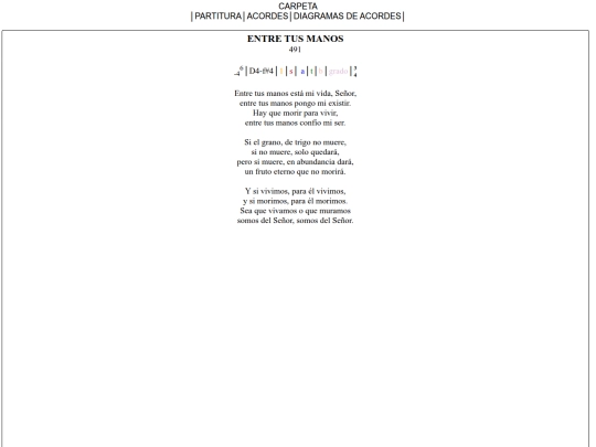 491. ENTRE TUS MANOS screenshot