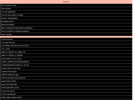 CUERDAS/BAJOS screenshot