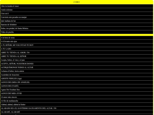 CUERDAS/CORO screenshot