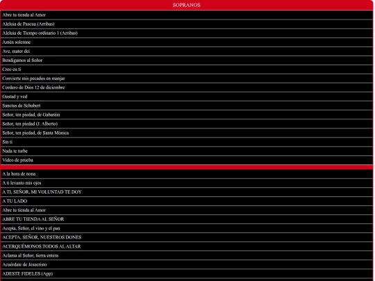 CUERDAS/SOPRANOS screenshot