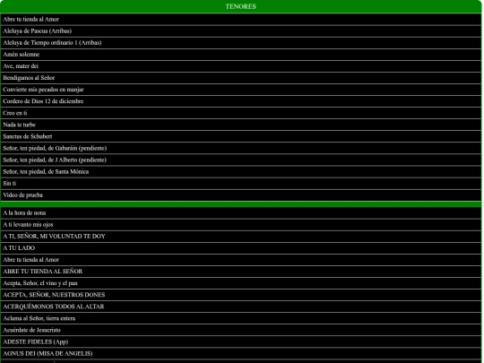 CUERDAS/TENORES screenshot