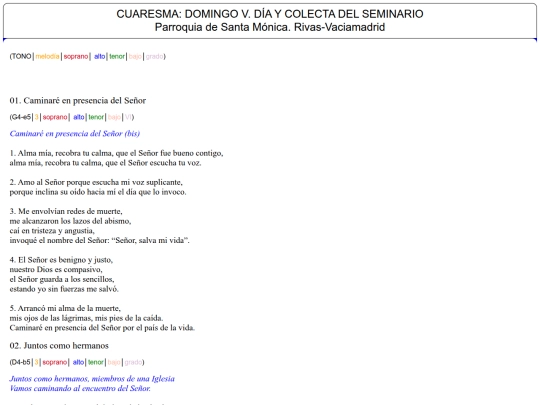 MISAS/MISADELDIA screenshot