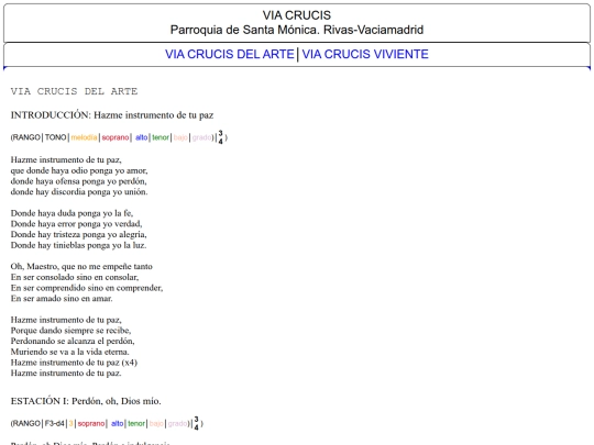 MISAS/VIA CRUCIS screenshot