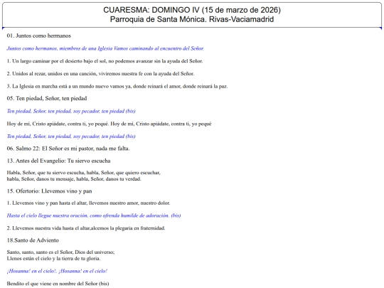 MISAS/cuaresmadomingoiv screenshot