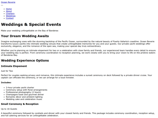 weddings screenshot