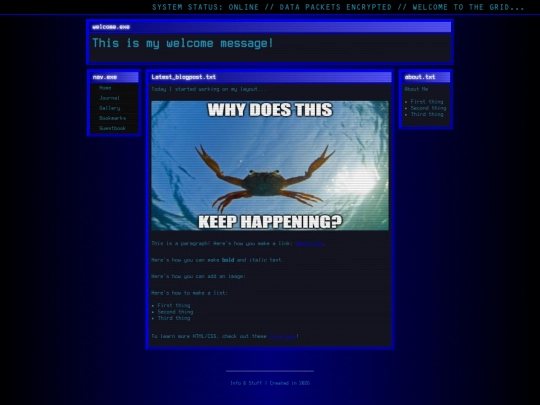 index screenshot