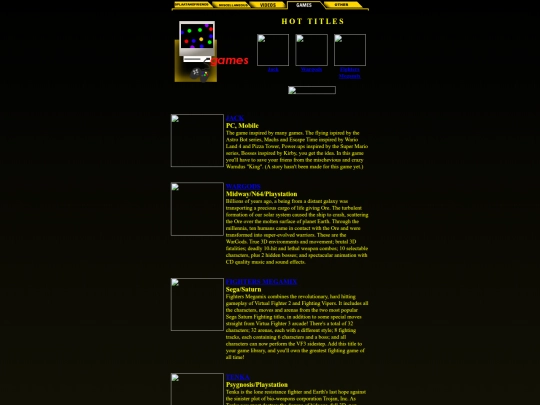 games screenshot
