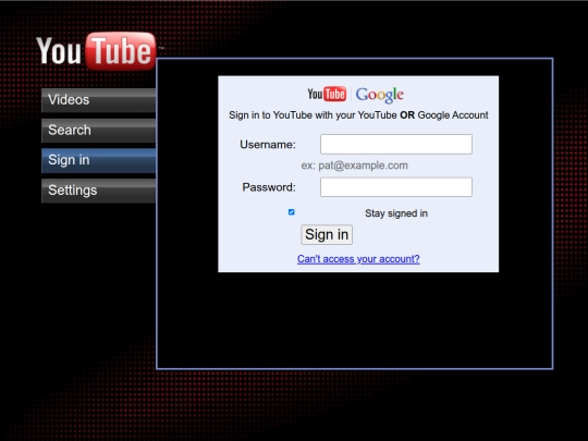 rexl/login screenshot