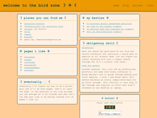 links screenshot