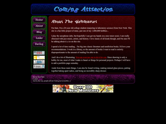 webmaster screenshot