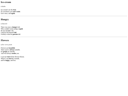 poems screenshot