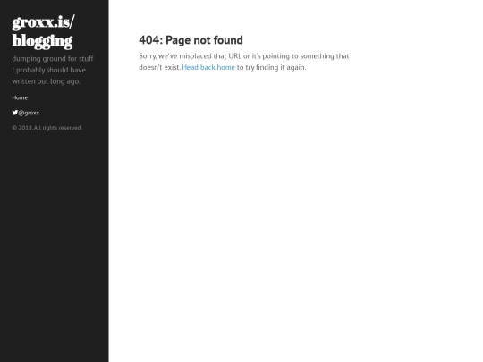 blogging/404 screenshot