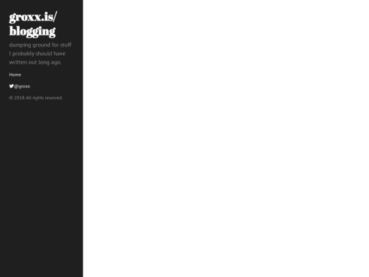 blogging/categories screenshot