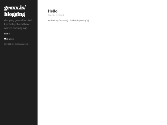 blogging screenshot