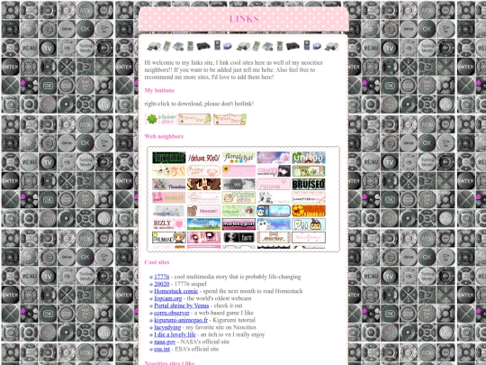 links screenshot