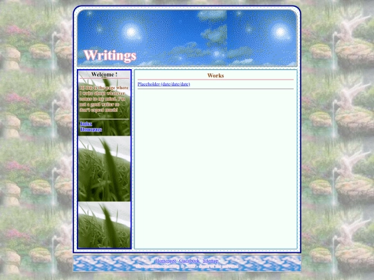 writings screenshot