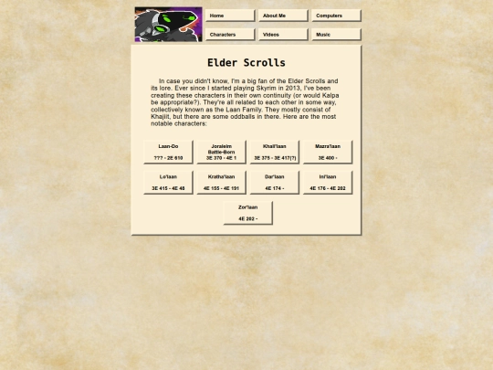 chars/es screenshot