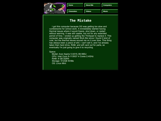 comps/mistake screenshot
