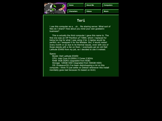 comps/tori screenshot