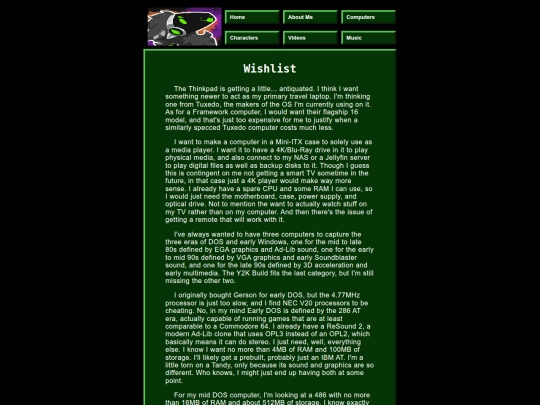 comps/wishlist screenshot
