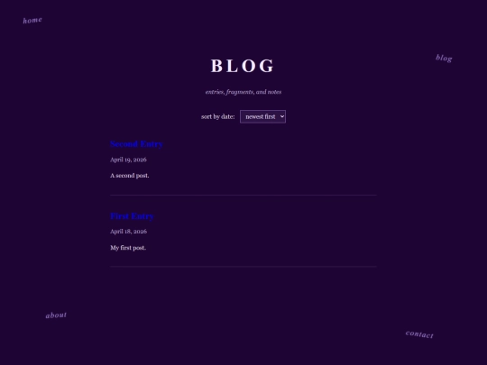 blog screenshot