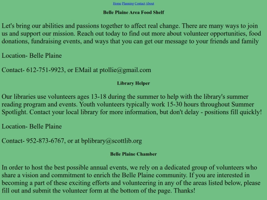 BellePlaine screenshot