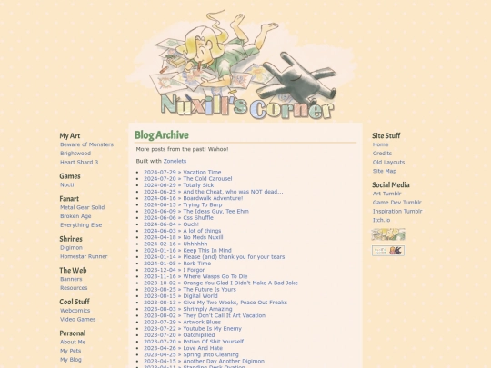 blog/archive screenshot