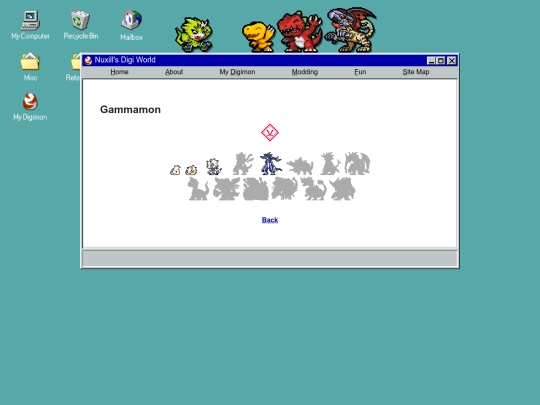 digimon/mydigi/gamma screenshot