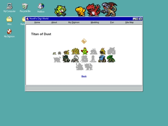 digimon/mydigi/tdu screenshot