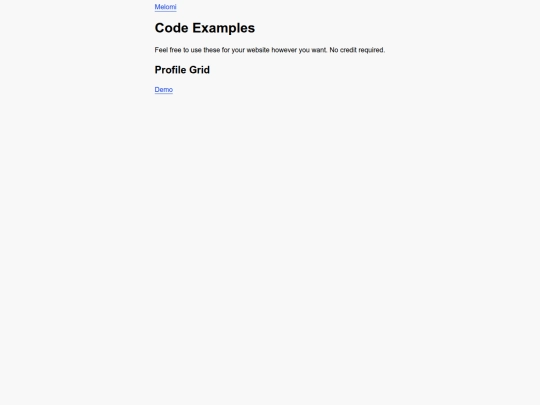 codeexamples screenshot