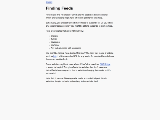 rss/findingfeeds screenshot